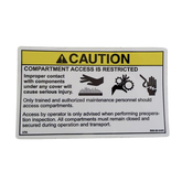 B06-00-0495 Decal-Caution-Compartment Access | Genuine Haulotte